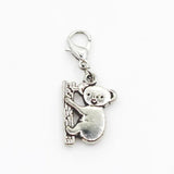 20pcs Koala Dangle Charms Lobster Clasp DIY Bracelet Necklace Pendants