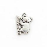 20pcs Koala Dangle Charms Lobster Clasp DIY Bracelet Necklace Pendants