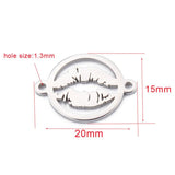 5PCS Stainless Steel Lips Mouth Pendants for Jewelry DIY Making