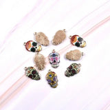 Enamel Sugar Skull Charm for DIY Pendant