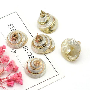 5Pcs Conch Sea Shell Pendant Bohemian Snail Necklace