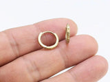 10pcs Round Earring Hoops, Minimalist Cartilage Earrings, 13.2x12.8mm