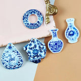 10pcs Ceramic Bottle Fragment Acrylic Charms Vase Pendant for Jewelry Making