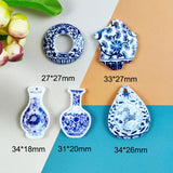 10pcs Ceramic Bottle Fragment Acrylic Charms Vase Pendant for Jewelry Making