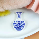 10pcs Ceramic Bottle Fragment Acrylic Charms Vase Pendant for Jewelry Making