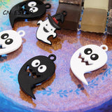10pcs Halloween Ghost Hat Charms DIY Jewelry Alloy Pendant Earrings Keychain