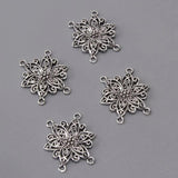 10 Pc Tibetan Silver Flower Charms Pendant Jewelry Making Supplies