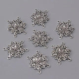 10 Pc Tibetan Silver Flower Charms Pendant Jewelry Making Supplies
