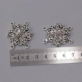 10 Pc Tibetan Silver Flower Charms Pendant Jewelry Making Supplies