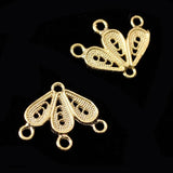 10pcs Plated Leaf Charm Copper Pendant for DIY Jewelry Making
