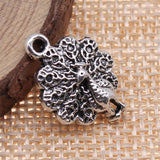 20pcs 21x15mm Peacock Charms Pendants Jewelry Findings DIY Accessories