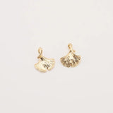 5PC Zinc Alloy Ginkgo Biloba Leaves Charms Pendant for DIY Earrings