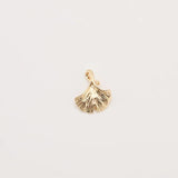 5PC Zinc Alloy Ginkgo Biloba Leaves Charms Pendant for DIY Earrings