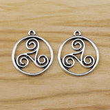 20 Pcs Tibetan Silver Celtic Knot Charms DIY Jewelry Making