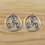 20 Pcs Tibetan Silver Celtic Knot Charms DIY Jewelry Making