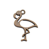 20pcs Flamingo Charms Antique Silver/Bronze Plated for Jewelry Making