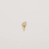 5PC Ice Cream Zircon Charms Pendants for DIY Jewelry Making JA0578