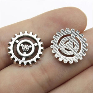 20pcs 17mm Steampunk Gear Charm Pendants for Jewelry Making