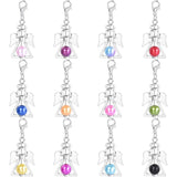 10 Pieces Angel Shape Metal Charms Mix Acrylic Beads Pendants y15944