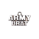 20pcs Army Brat Charms 19x12mm DIY Jewelry Findings Antique Plated