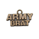 20pcs Army Brat Charms 19x12mm DIY Jewelry Findings Antique Plated