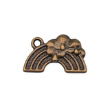20pcs Rainbow Charms Antique Bronze Plated Pendants