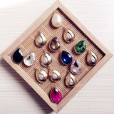 10pcs Colorful Water Drop Rhinestone Charms DIY Jewelry Making