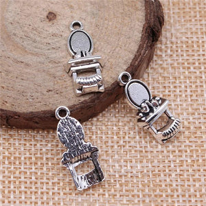 20pcs 20x9mm Dresser Charms DIY Jewelry Findings Antique Silver Plated Bronze