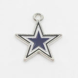 10pcs/Lot Cowboy Star Enamel Dangle Charms DIY Necklace Pendant Bracelets