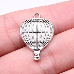 20pcs 24x16mm Hot Air Balloon Charm Pendants For Jewelry Making