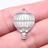 20pcs 24x16mm Hot Air Balloon Charm Pendants For Jewelry Making