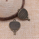 20pcs 24x16mm Hot Air Balloon Charm Pendants For Jewelry Making