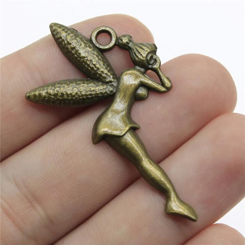10pcs Angel Charms Antique Bronze Plated Jewelry Findings