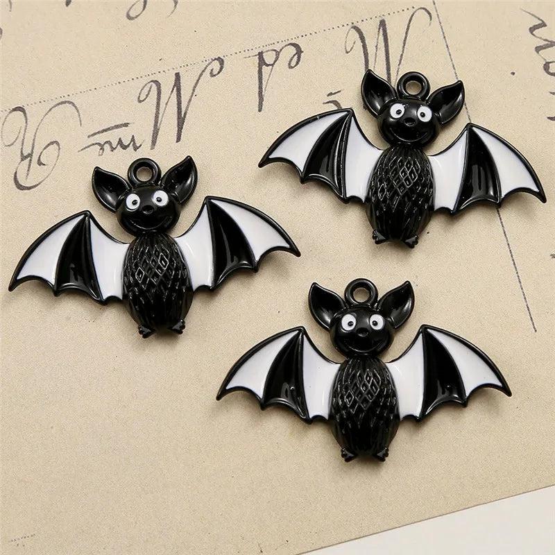 10pcs Bat Charms DIY Necklace Making Accessories