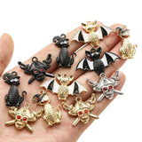 10pcs Bat Charms DIY Necklace Making Accessories