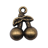 20pcs Cherry Charms 14x11mm Antique Bronze Plated Jewelry Findings