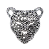 2pcs Leopard Head Charm Pendants for Jewelry Making 45x43mm