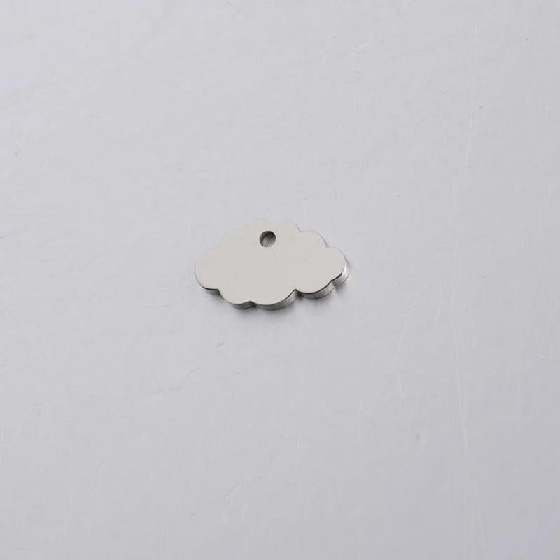 5Pcs Stainless Steel Cloud Charms For DIY Jewelry Making