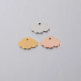 5Pcs Stainless Steel Cloud Charms For DIY Jewelry Making