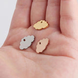 5Pcs Stainless Steel Cloud Charms For DIY Jewelry Making
