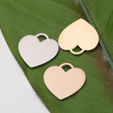 3Pcs Stainless Steel Hearts Charms Couple Pendants