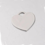 3Pcs Stainless Steel Hearts Charms Couple Pendants