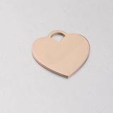 3Pcs Stainless Steel Hearts Charms Couple Pendants
