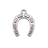 20pcs Horse Shoes Charms Pendant Antique Silver Plated Jewelry Making Findings