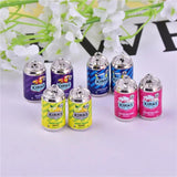 10pcs 3D Colorful Alcohol Resin Charms for DIY Earring Making