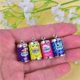 10pcs 3D Colorful Alcohol Resin Charms for DIY Earring Making