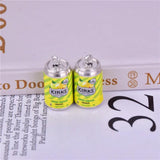 10pcs 3D Colorful Alcohol Resin Charms for DIY Earring Making