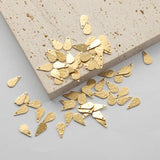 100Pcs Brass Hammered Teardrop Chain Pendant Charms DIY Jewelry Making