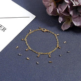 100Pcs Brass Hammered Teardrop Chain Pendant Charms DIY Jewelry Making