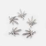 30Pcs Tibetan Silver Maple Leaves Charms Pendant DIY Jewelry Findings